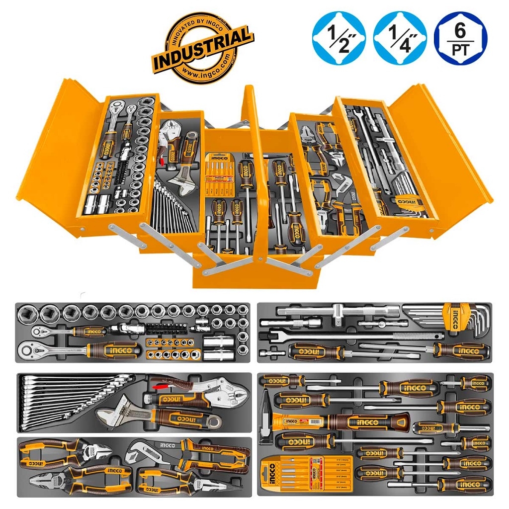 Hand Tools - Εργαλειοθήκη Μεταλλική με Εργαλεία Σετ 116 τεμ.